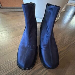 Made in Italy TIBI blue satin ankle boot size 37